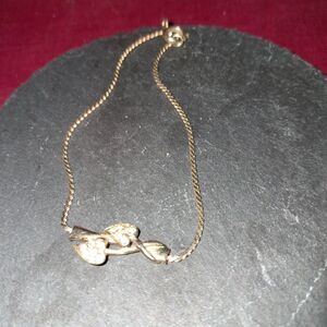 Goldtone And Rhinestone Bracelet